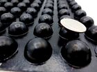 Stick-on Rubber Pads - Durable Polyurethane  Black - 5 8  Pad  5 16  Tall