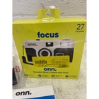 Onn  Reusable 35mm Camera W flash  Wrist Strap Film And Batteries Included Black