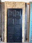 Vintage Barn Door Black Carved Bedroom Door Hinged Or Sliding Barndoor 80x36