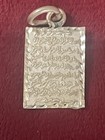 Small Sterling 800 Silver Shiny Ayat -al Kursi  Islamic Pendant 1 9   