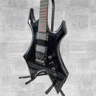 Ship Us Bc Warlock Electric Guitar Black Floyd Rose Tremolo Hh Pickups