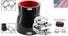 2 To 2-1 2 Inch Black Silicone Turbo Coupler With T-bolt Clamps - High Quality