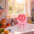 Cute Cartoon Sponge Holder Sink Clip Kitchen Scrubber Storage Drain Rack