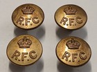 Matching Set 4 Original Ww1 Royal Flying Corps Rfc Officers Large 22 5mm Buttons