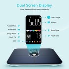 Smart Scales For Body Weight  Dual Screen Display Digital Bathroom Scale High   
