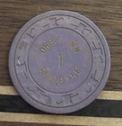 Orbit Inn Casino Table 1 Las Vegas  Nevada Casino Roulette Gaming Chip