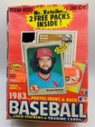 1983 Fleer Baseball   empty   Card Pack Display Box  