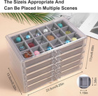 Rock Display Case For Kids  90 Grid Rock Collection Box Rock Display Organizer S