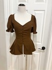 Petal   Pup Kameran Top In Chocolate Size Small
