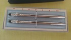Vintage Cross Century Chrome Pen   Pencil Set Kiwanis W box Letter