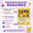 Set Of 9 Custom Pikachu Birthday Pokemon Cards  Edible Images  Choose Size
