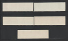 Us Error Stamps  5 Diff  Imperf Coil Strips Of 4   22 W  50  Tag Shift  Mnh