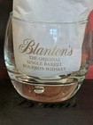 New Blanton s Original Single Barrel Bourbon Rocks Glass Rare Whiskey Gold