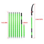 27 Feet Tree Pole Pruner Manual Branches Trimmer Tree Branch Garden Tools Green