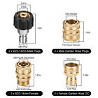 4pcs 3 8  Npt Stainless Steel Quick Connect Fitting Pressure Washer Adapter Set