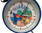 1998 Madeline Battery Powdered Analog Blue Alarm Double Bell Clock Works