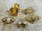 Vintage 1928 Brand Romantic Jewelry Lot 20  Items Necklace  Earrings  Brooches