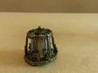 Vintage Carousel Figural Metal Thimble Ornate Merry Go Round Collectible