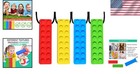 Safe   Non-toxic Chewy Teether Necklace - 4 Colorful Designs For Boys   Girls