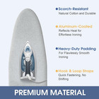 Ironing Board Cover And Pad  Extra Wide  18  X 49   Sliver
