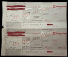 Western Airlines Travel Passes Vintage Pair Names Digitally Blocked Coupons Only