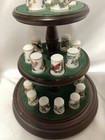 Lot 24 Franklin Mint Songbirds Of The World  Bird Thimbles W Stand W Cards