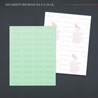 Docugard Medical Security Paper Cms Approved 7 Feat  Laser inkjet Green 8 5x11 2