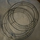 Set Of 2 Wire Wreath Ring Frames For Floral Crafts And Decorations