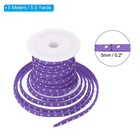 16 4ft Studded Faux Suede Cord Rope For Jewelry Making  Purple Silver