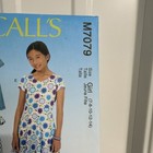 Mccall s  Easy Sewing Pattern   m7079    Size  7-8-10-12-14     Girls   Dresses