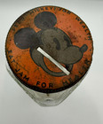 1930s Glaser Crandell Co Mickey Mouse Jam Jar Bank Disney Minnie Pluto Horace