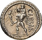 Julius Caesar Denarius Ngc Xf 47bc Ancient Roman Empire Silver Coin Venus Aeneas