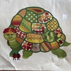 Vintage Sunset Stitchery    tommy Turtle Sampler    16x16 Inches  Crewel  2751 Rare