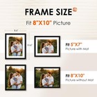 8x10 Picture Frame 1 Pack  Photo Frame With Hd Plexiglass  Display Pictures