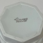 Limoges France Coffee Pot   Sugar Bowl Set White Porcelain Art Deco Geometric