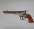Vtg 1950 s Hubley Rodeo Die-cast Toy Gun Cowhide Holster Set Trigger Works Usa