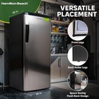 Hamilton Beach Upright Freezer  Deep Freeze  Stainless Steel Freezer With Drawer