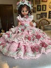 Vintage Handmade Homemade Crocheted Doll  Large Beautiful One Of A Kind