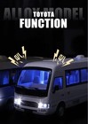 Toyota Coaster Bus - White -sound And Light Pull Back 1 24 Scale
