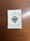 1899 Colgate   Co  Perfumers Mini Patriots Pocket Calendar Vtg Ephemera Antique