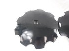2 Pack 12-1 2 dia X 1-1 8  Square Black Notched Disc Harrow Blades