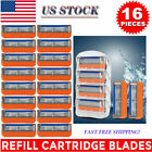 16pcs For Gillette Fusion 5-layer Men s Razor Blade Refills Orange