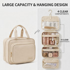 Large Makeup Bag Organizer Hanging Toiletry Bag Travel Kit For Women 4 Colors