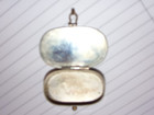 Mexico Mexican Silver Pill Box Abalone Signed Hecho En Mexico  Hinged Lid