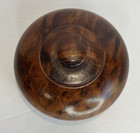 Burl Wood Round Turned Lidded Bowl - Trinket   Snuff Box     3    Diameter