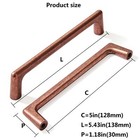 10 Pack 5 128mm Vintage Drawer Pulls Antique Copper Cabinet Pulls Kitchen Har   