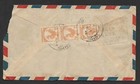  bl  Burma 2as Strip Of 3 Cover To India