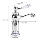 Ceramic Antique Brass Faucet  Bathroom Sink Faucet  Long Neck Vintage Sink Ta   