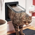 4-way Safe Lockable Locking Pet Cat Dog Door Brushy Flap Screen L Large Size Au