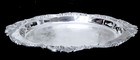 Vintage Baroque By Wallace Silver Plate Oval Serving Tray 12 X 17  Inches  714